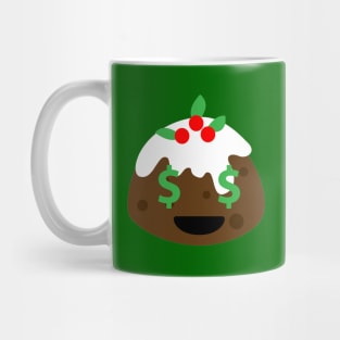 money eyes christmas pudding Mug